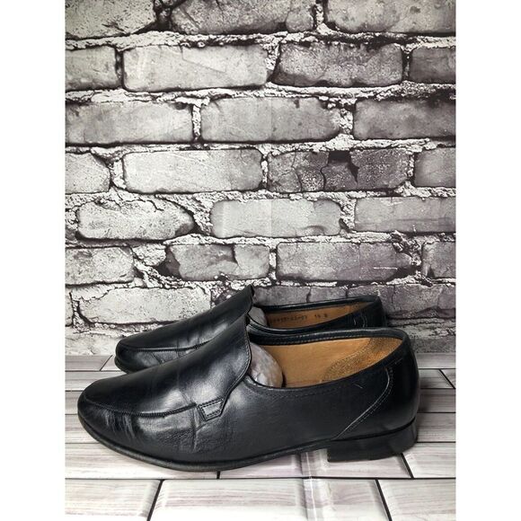 Allen Edmonds Black Leather Slip On Loafers Dress Shoes Men Sz 10D US/43EU - Picture 4 of 16